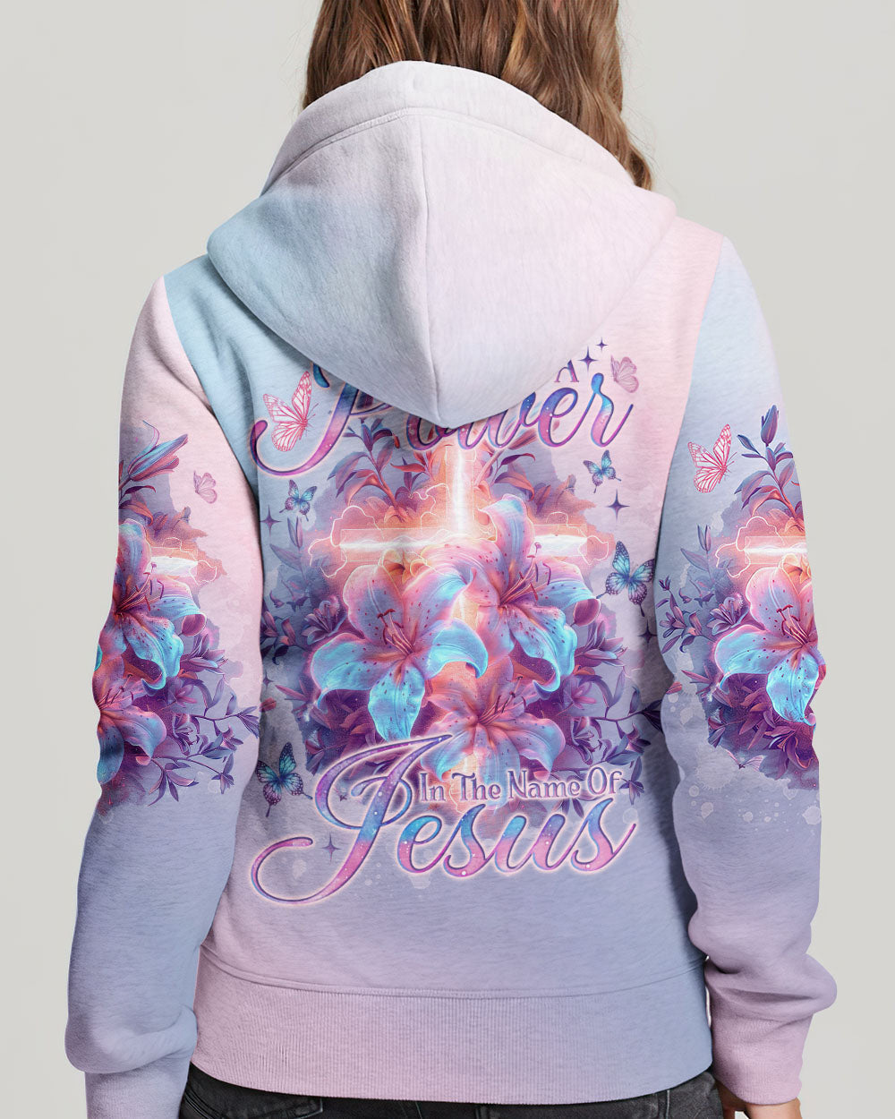 There Is Power In The Name Of Jesus Lilies Women's All Over Print Shirt - Tlno1303242, easychoo.com