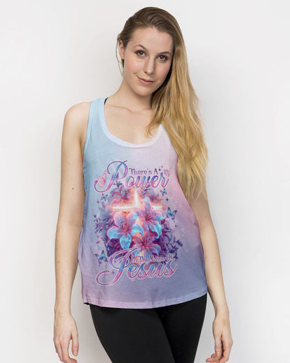 There Is Power In The Name Of Jesus Lilies Women's All Over Print Shirt - Tlno1303242, easychoo.com