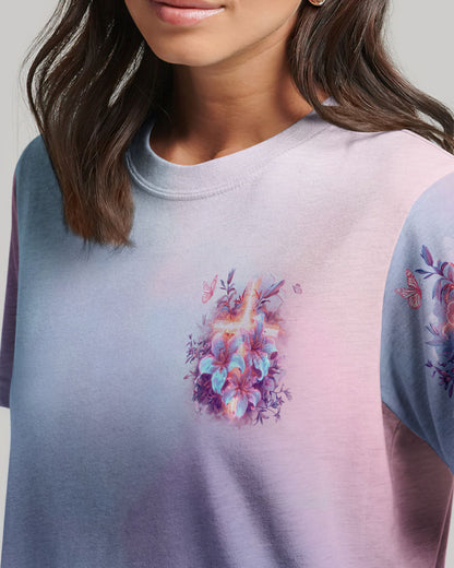 There Is Power In The Name Of Jesus Lilies Women's All Over Print Shirt - Tlno1303242, easychoo.com