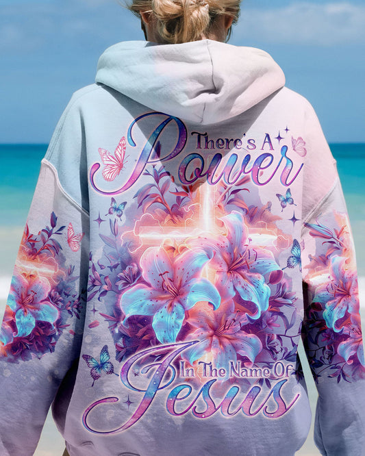 There Is Power In The Name Of Jesus Lilies Women's All Over Print Shirt - Tlno1303242, easychoo.com