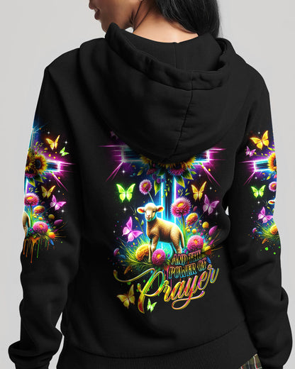 I Believe In God Neon Cross Lamb Women's All Over Print Shirt - Tltr0801244, easychoo.com