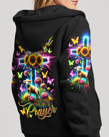 I Believe In God Neon Cross Lamb Women's All Over Print Shirt - Tltr0801244, easychoo.com