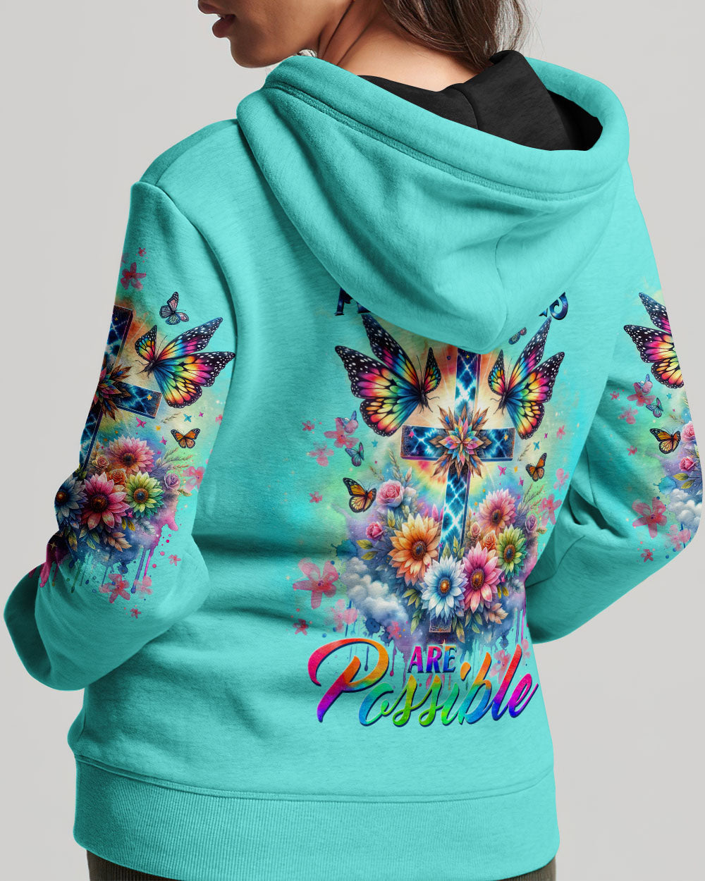 With God All Things Are Possible Women's All Over Print Shirt - Tltw1111234, easychoo.com