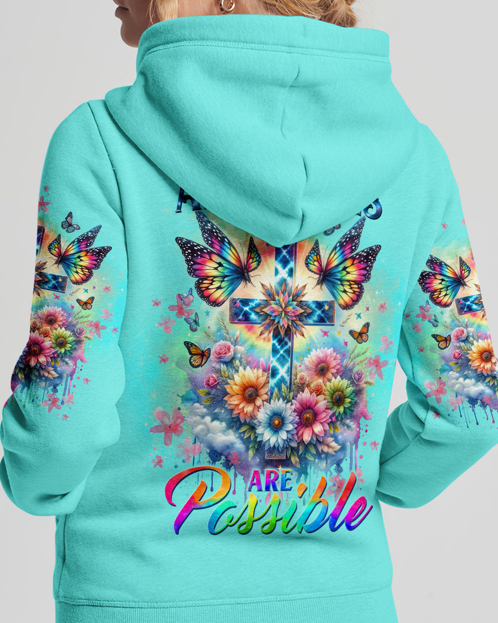 With God All Things Are Possible Women's All Over Print Shirt - Tltw1111234, easychoo.com