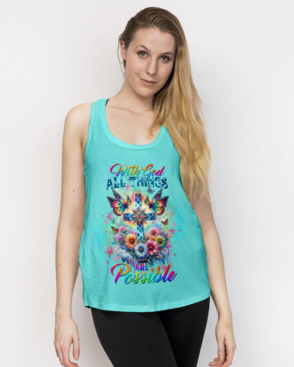 With God All Things Are Possible Women's All Over Print Shirt - Tltw1111234, easychoo.com