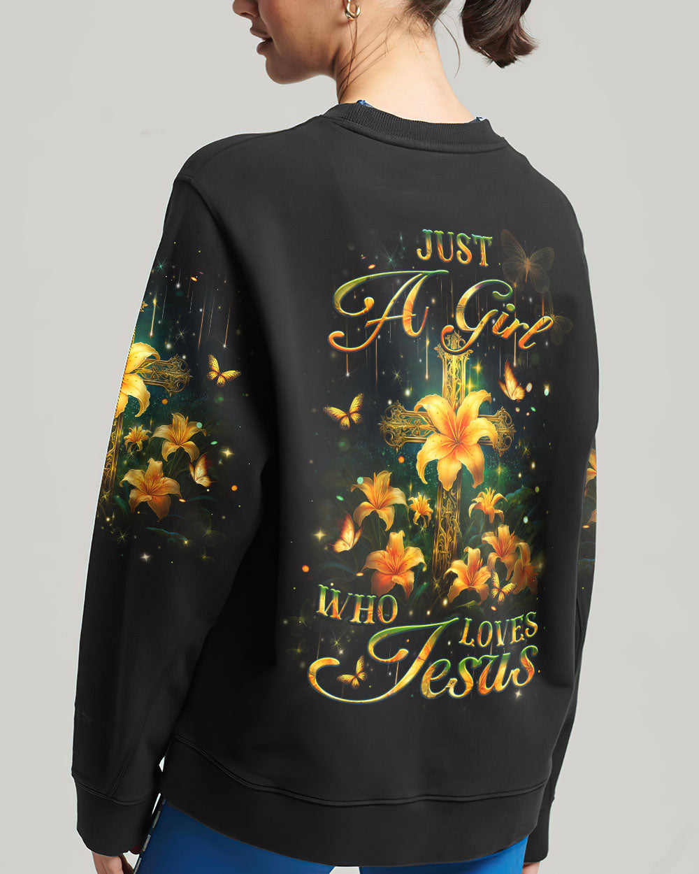 Just A Girl Who Loves Jesus Women's All Over Print Shirt - Yhlt1201243, easychoo.com