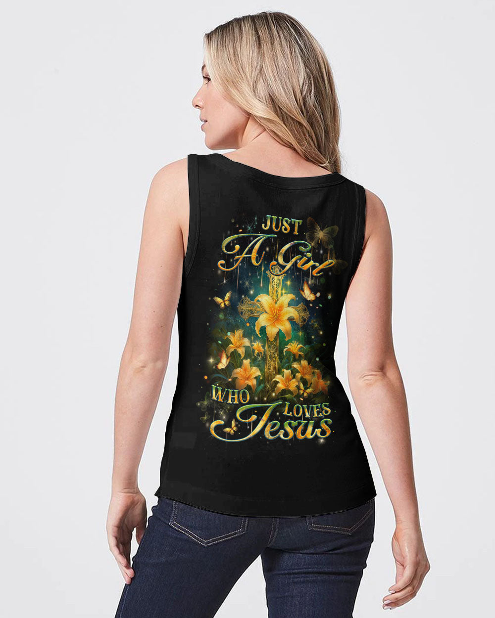 Just A Girl Who Loves Jesus Women's All Over Print Shirt - Yhlt1201243, easychoo.com