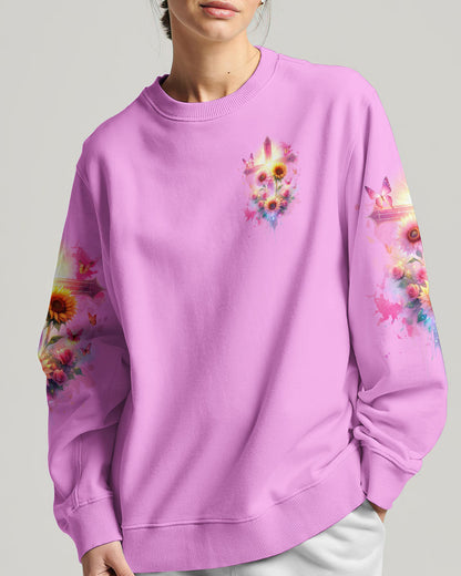 Just A Girl Who Loves Jesus Sunflower Women's All Over Print Shirt - Tlnz0412231, easychoo.com