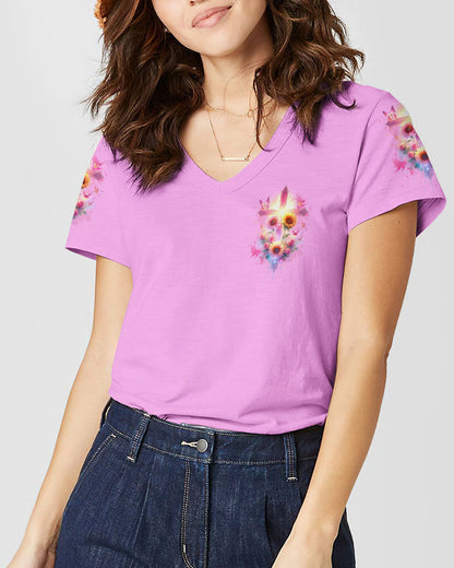 Just A Girl Who Loves Jesus Sunflower Women's All Over Print Shirt - Tlnz0412231, easychoo.com