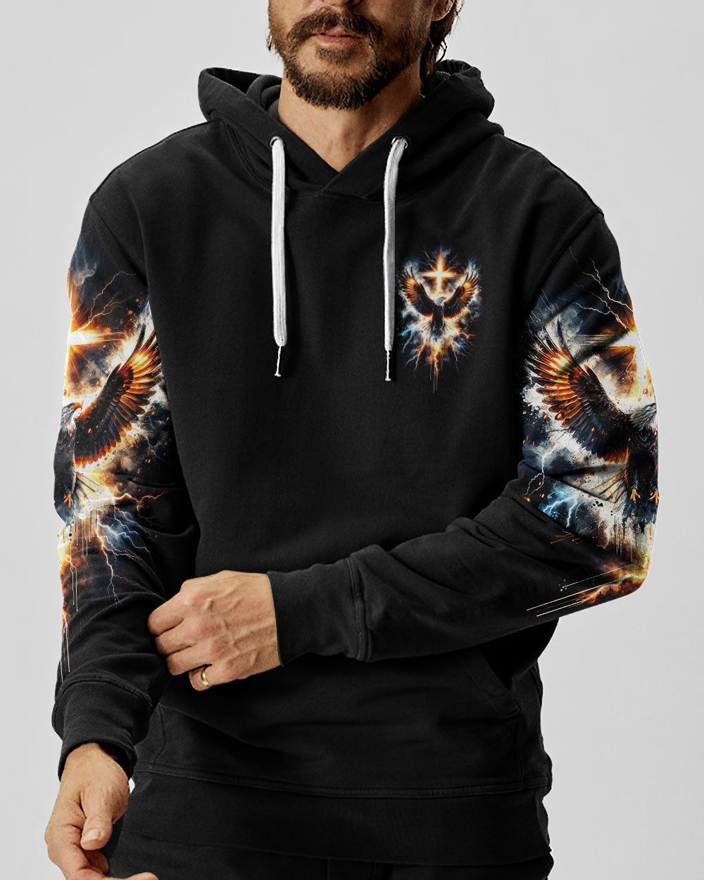 No Matter The Storm Eagle Cross Men's All Over Print Shirt - Tltr1412234, easychoo.com