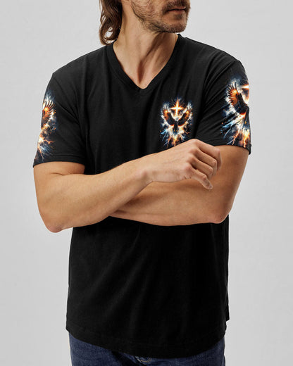 No Matter The Storm Eagle Cross Men's All Over Print Shirt - Tltr1412234, easychoo.com