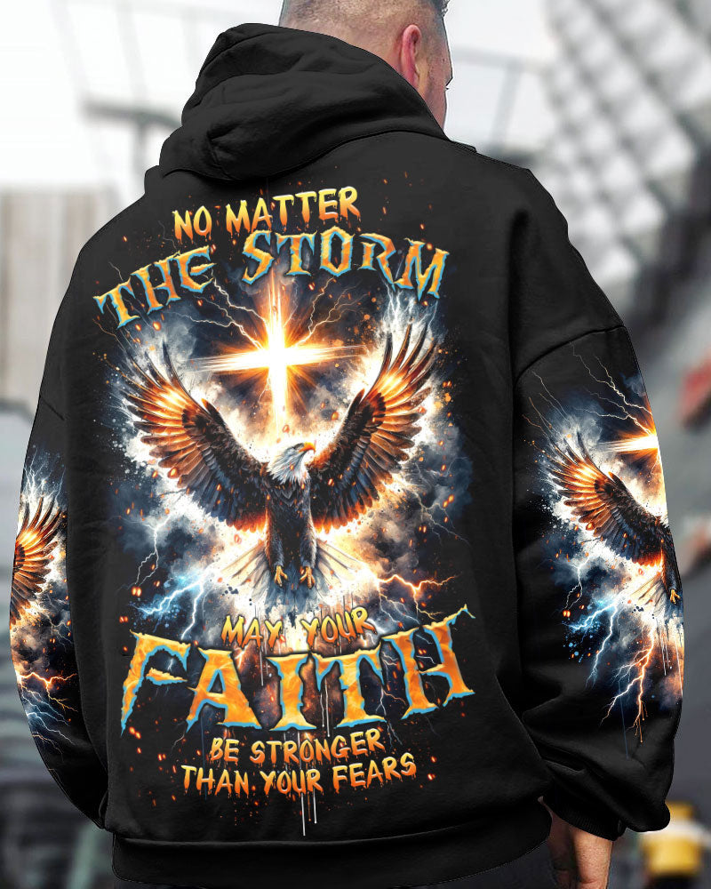 No Matter The Storm Eagle Cross Men's All Over Print Shirt - Tltr1412234, easychoo.com