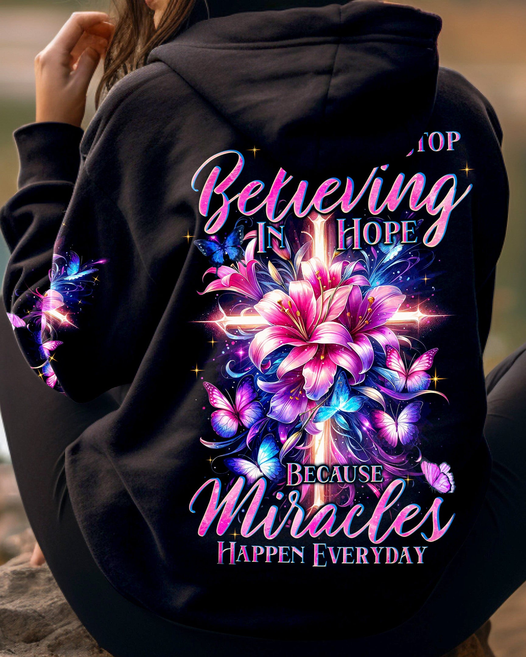 Miracles Happen Everyday Women's All Over Print Shirt - Tyqy1111231, easychoo.com