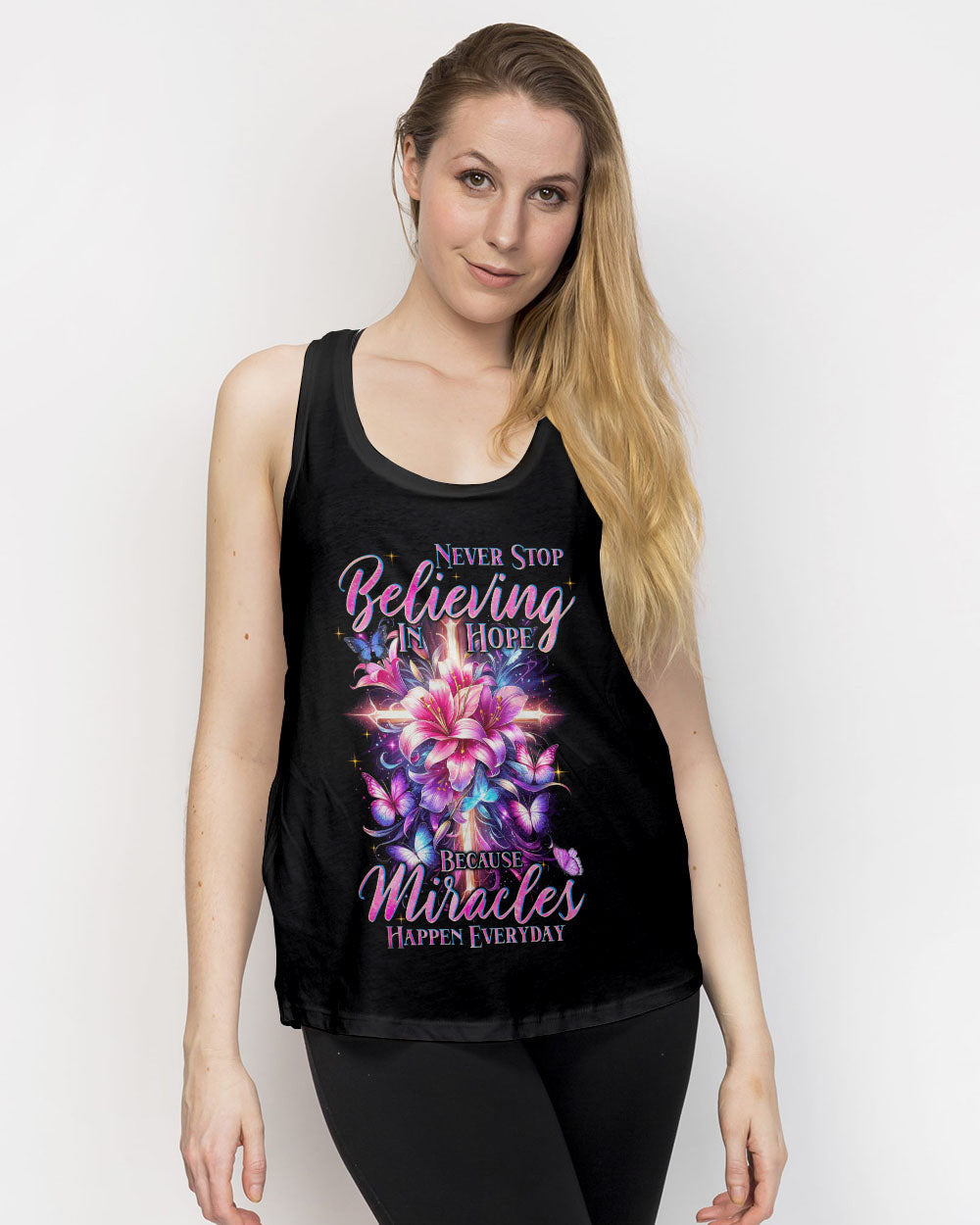 Miracles Happen Everyday Women's All Over Print Shirt - Tyqy1111231, easychoo.com