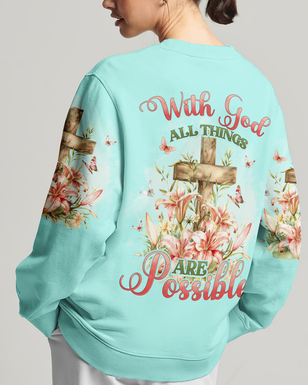 With God All Things Are Possible Women's All Over Print Shirt - Tyhi2503241, easychoo.com