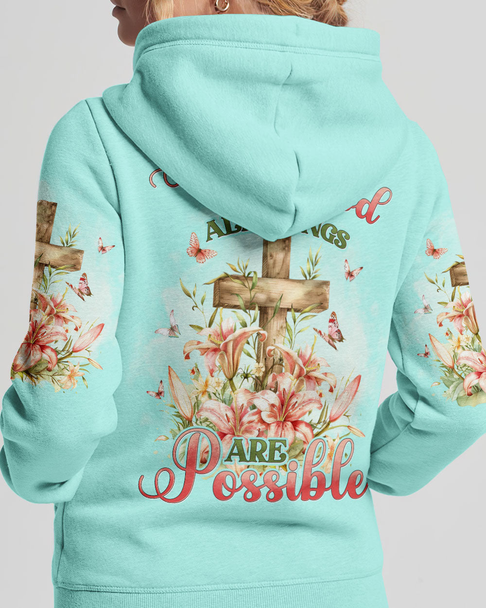 With God All Things Are Possible Women's All Over Print Shirt - Tyhi2503241, easychoo.com