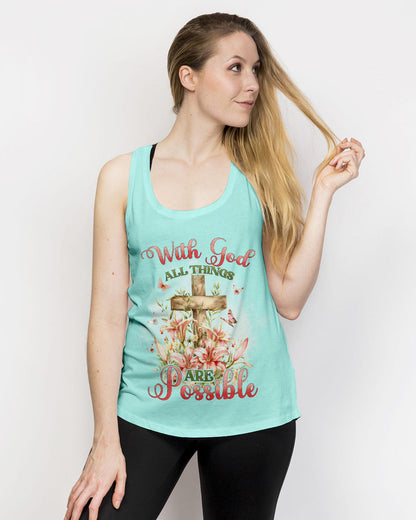 With God All Things Are Possible Women's All Over Print Shirt - Tyhi2503241, easychoo.com