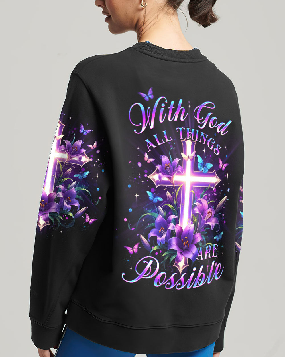 With God All Things Are Possible Women's All Over Print Shirt - Yhlt2901244, easychoo.com