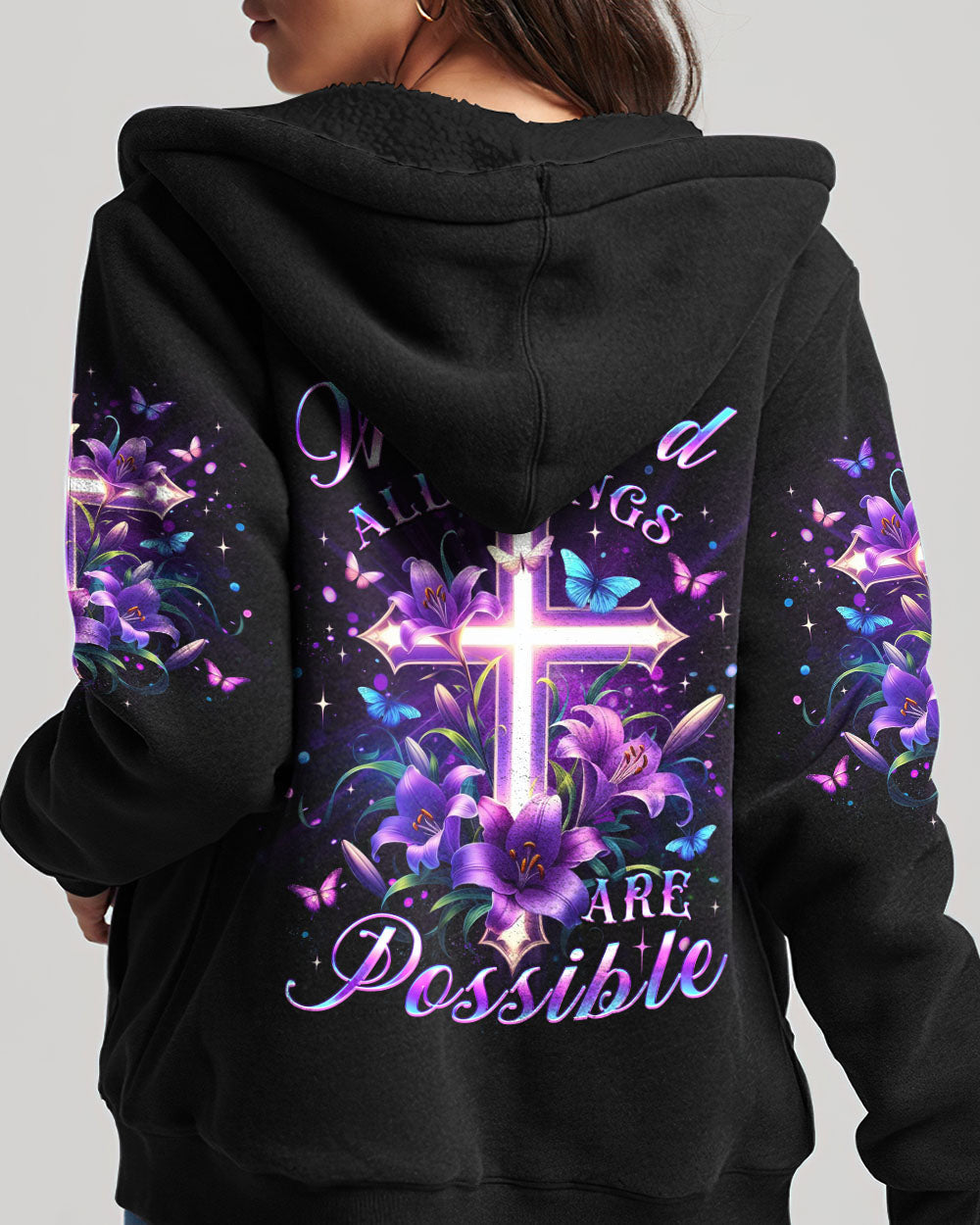 With God All Things Are Possible Women's All Over Print Shirt - Yhlt2901244, easychoo.com