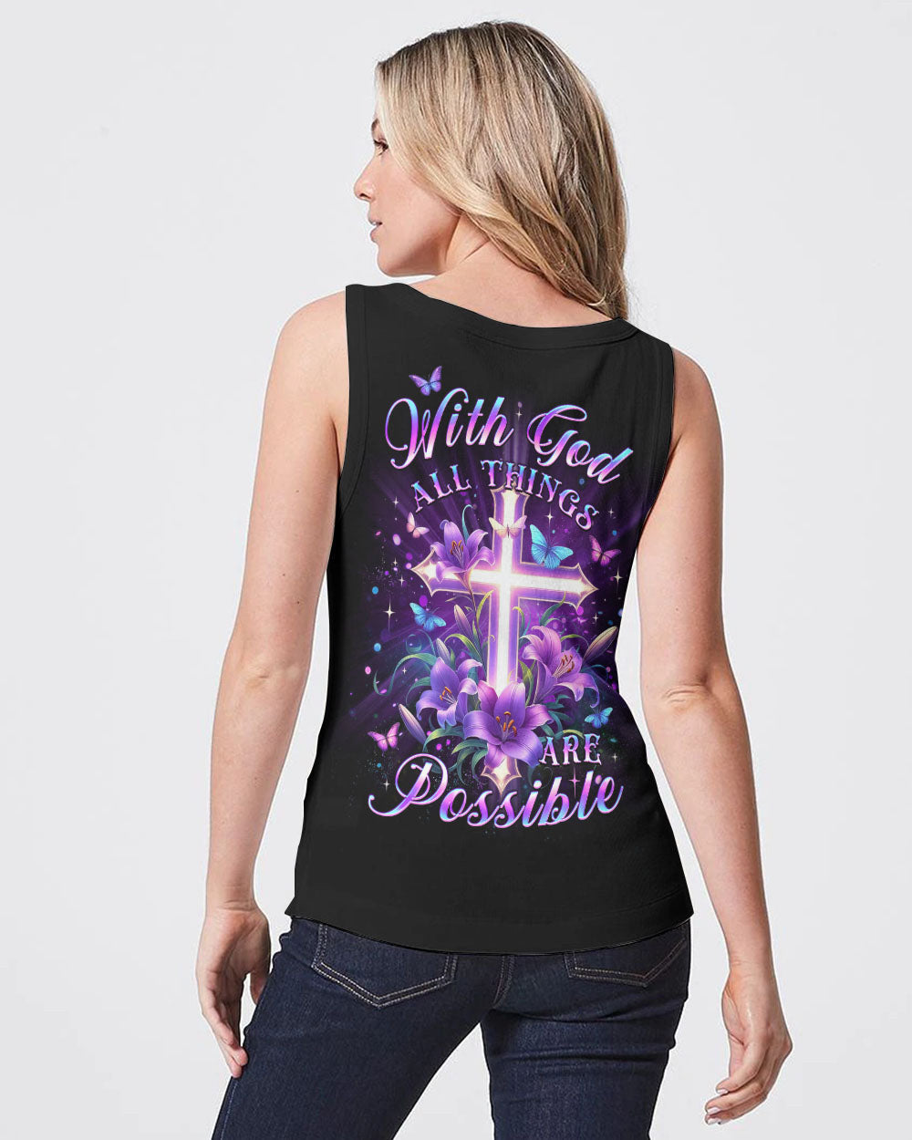 With God All Things Are Possible Women's All Over Print Shirt - Yhlt2901244, easychoo.com