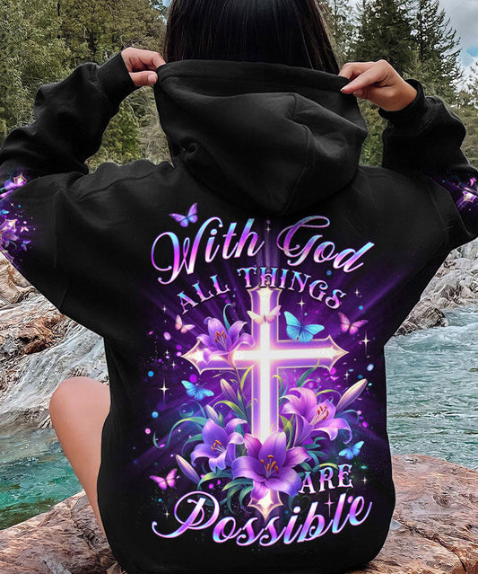 With God All Things Are Possible Women's All Over Print Shirt - Yhlt2901244, easychoo.com