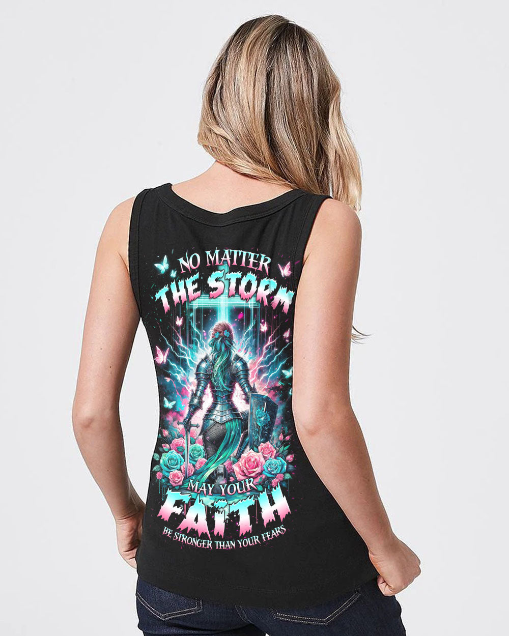 No Matter The Storm Warrior Women's All Over Print Shirt - Tlnz1512232, easychoo.com