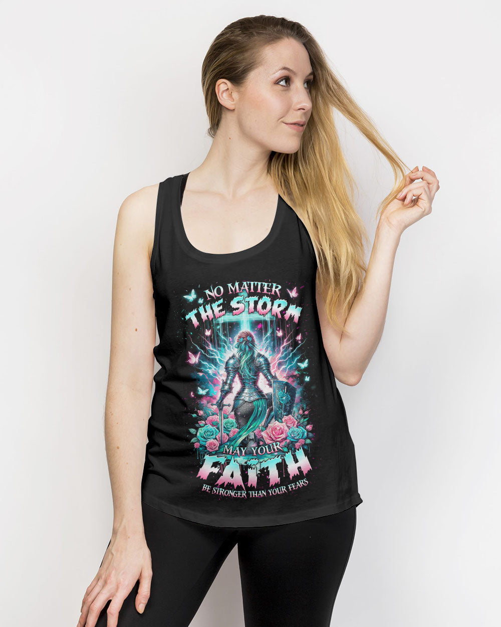 No Matter The Storm Warrior Women's All Over Print Shirt - Tlnz1512232, easychoo.com