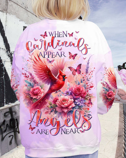 When Cardinals Appear Angels Are Near Women's All Over Print Shirt - Tltr1512232, easychoo.com