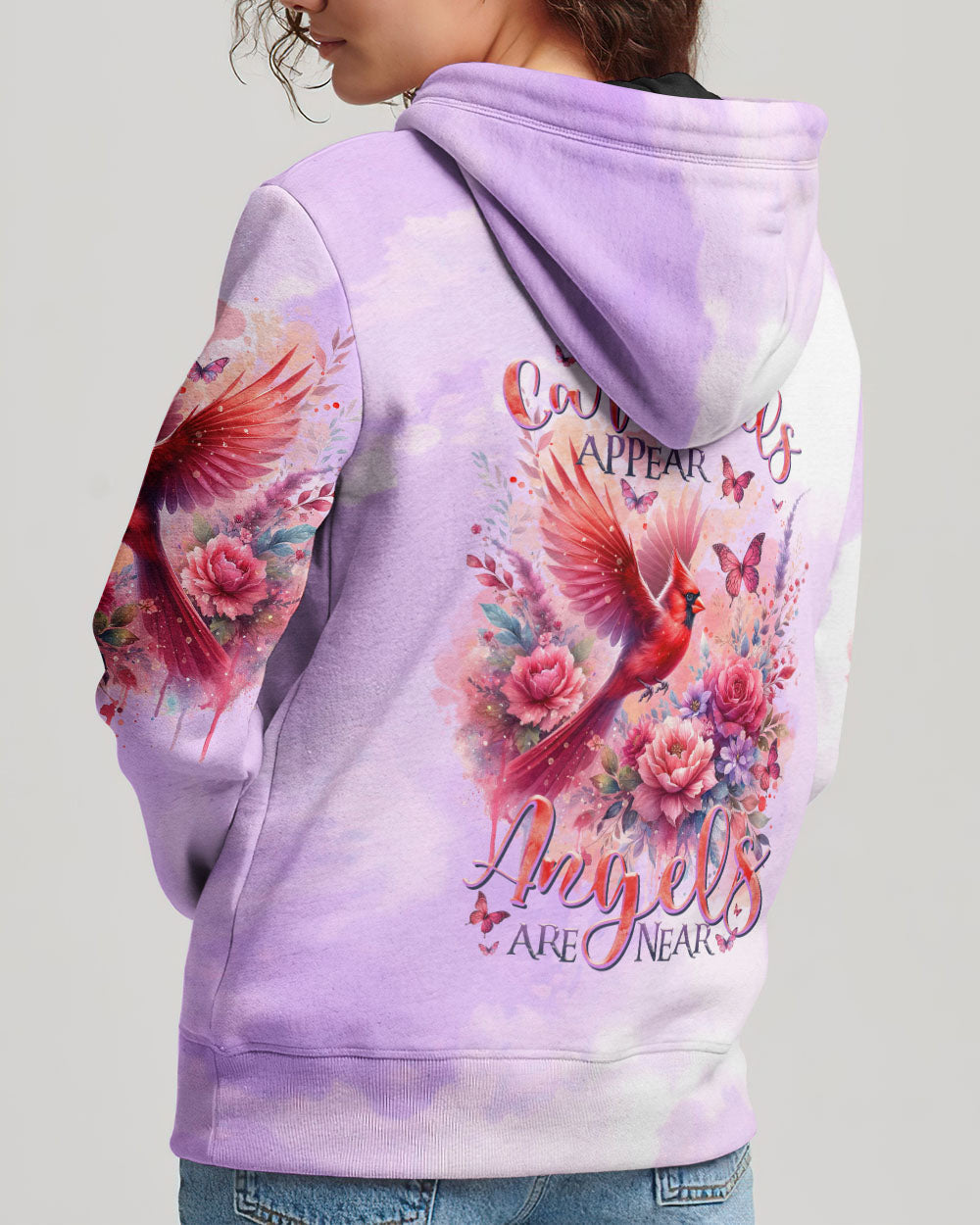 When Cardinals Appear Angels Are Near Women's All Over Print Shirt - Tltr1512232, easychoo.com