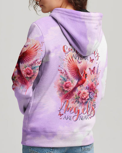 When Cardinals Appear Angels Are Near Women's All Over Print Shirt - Tltr1512232, easychoo.com