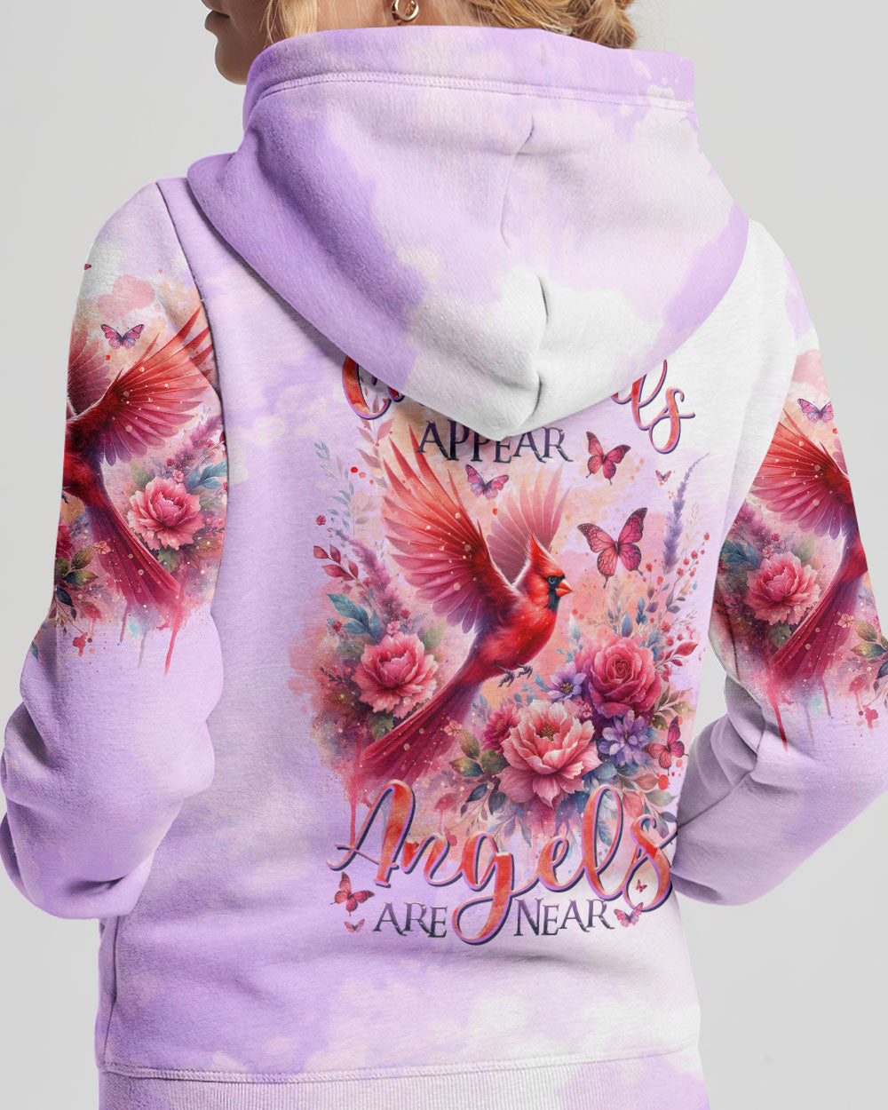 When Cardinals Appear Angels Are Near Women's All Over Print Shirt - Tltr1512232, easychoo.com