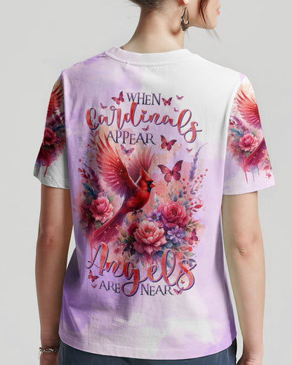 When Cardinals Appear Angels Are Near Women's All Over Print Shirt - Tltr1512232, easychoo.com
