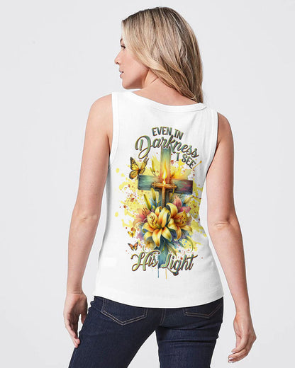 Even In Darkness Lilies Cross Women's All Over Print Shirt - Tlnt1902242, easychoo.com