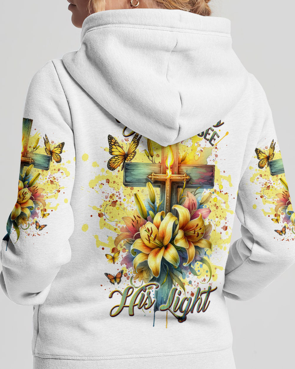 Even In Darkness Lilies Cross Women's All Over Print Shirt - Tlnt1902242, easychoo.com