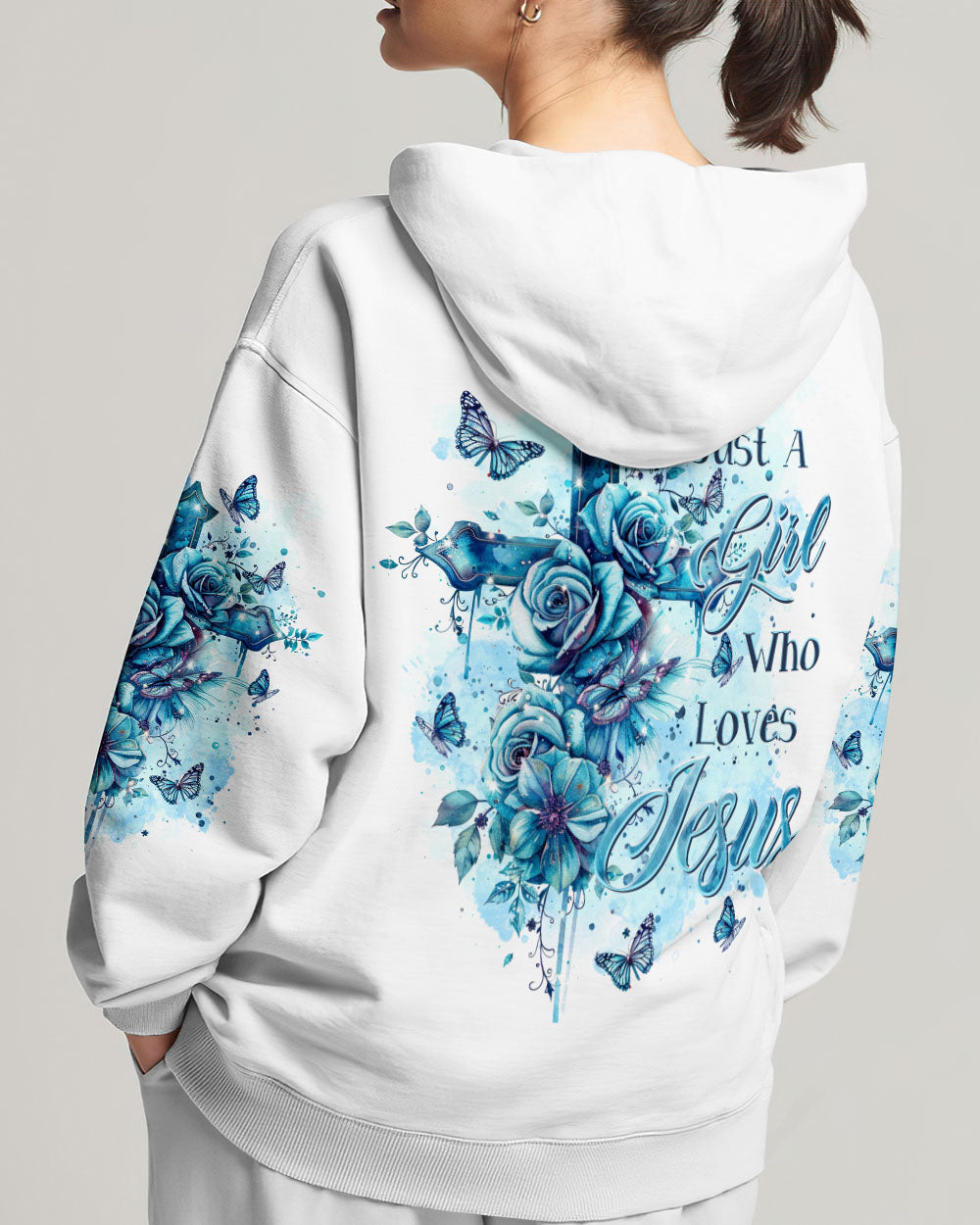 Just A Girl Who Loves Jesus Women's All Over Print Shirt - Tltr0103249, easychoo.com