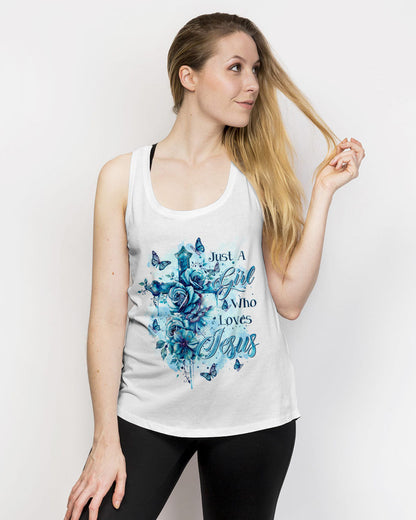 Just A Girl Who Loves Jesus Women's All Over Print Shirt - Tltr0103249, easychoo.com