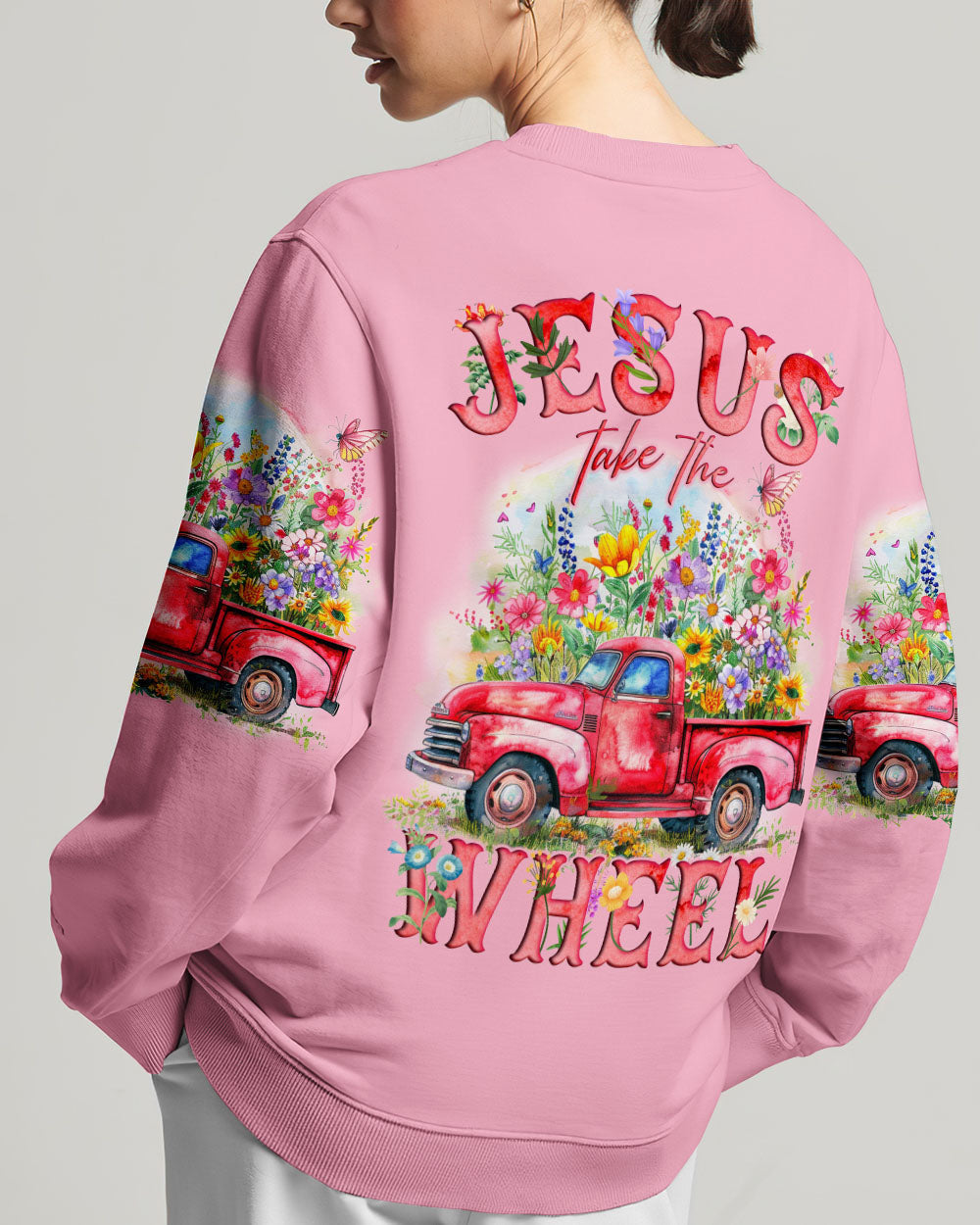 Jesus Take The Wheel Women's All Over Print Shirt - Tyqy0204242, easychoo.com