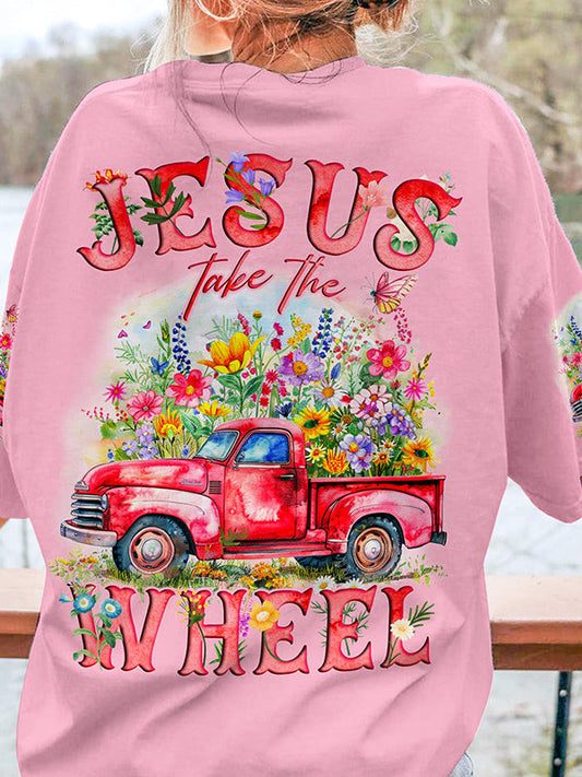 Jesus Take The Wheel Women's All Over Print Shirt - Tyqy0204242, easychoo.com