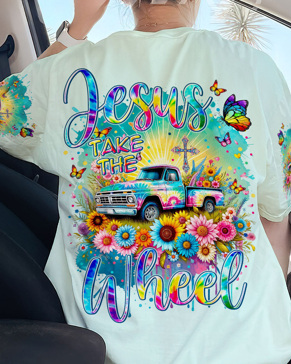 Jesus Take The Wheel Women's All Over Print Shirt - Tytm1411233, easychoo.com