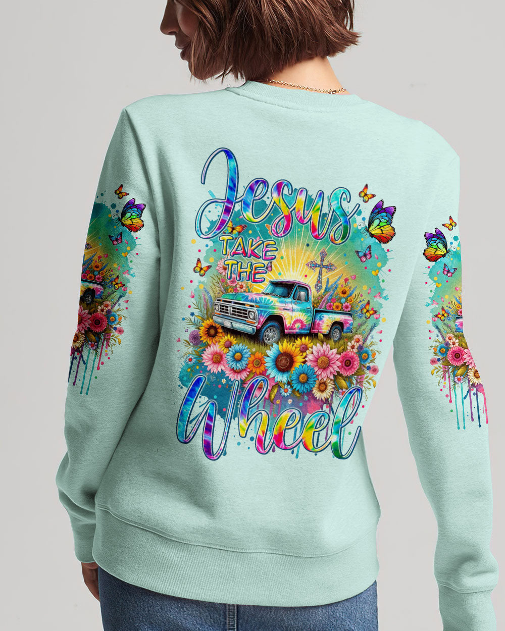 Jesus Take The Wheel Women's All Over Print Shirt - Tytm1411233, easychoo.com