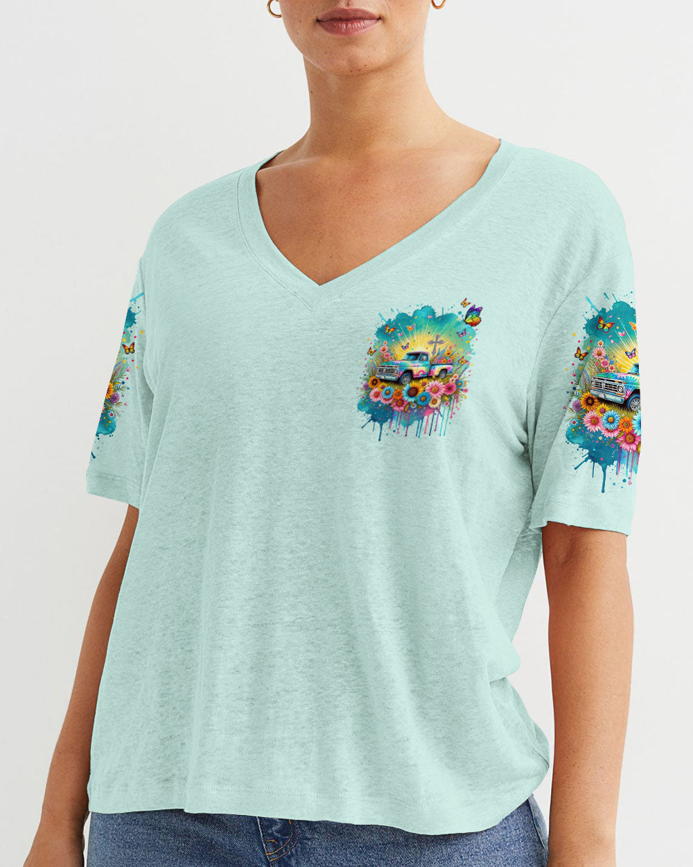 Jesus Take The Wheel Women's All Over Print Shirt - Tytm1411233, easychoo.com