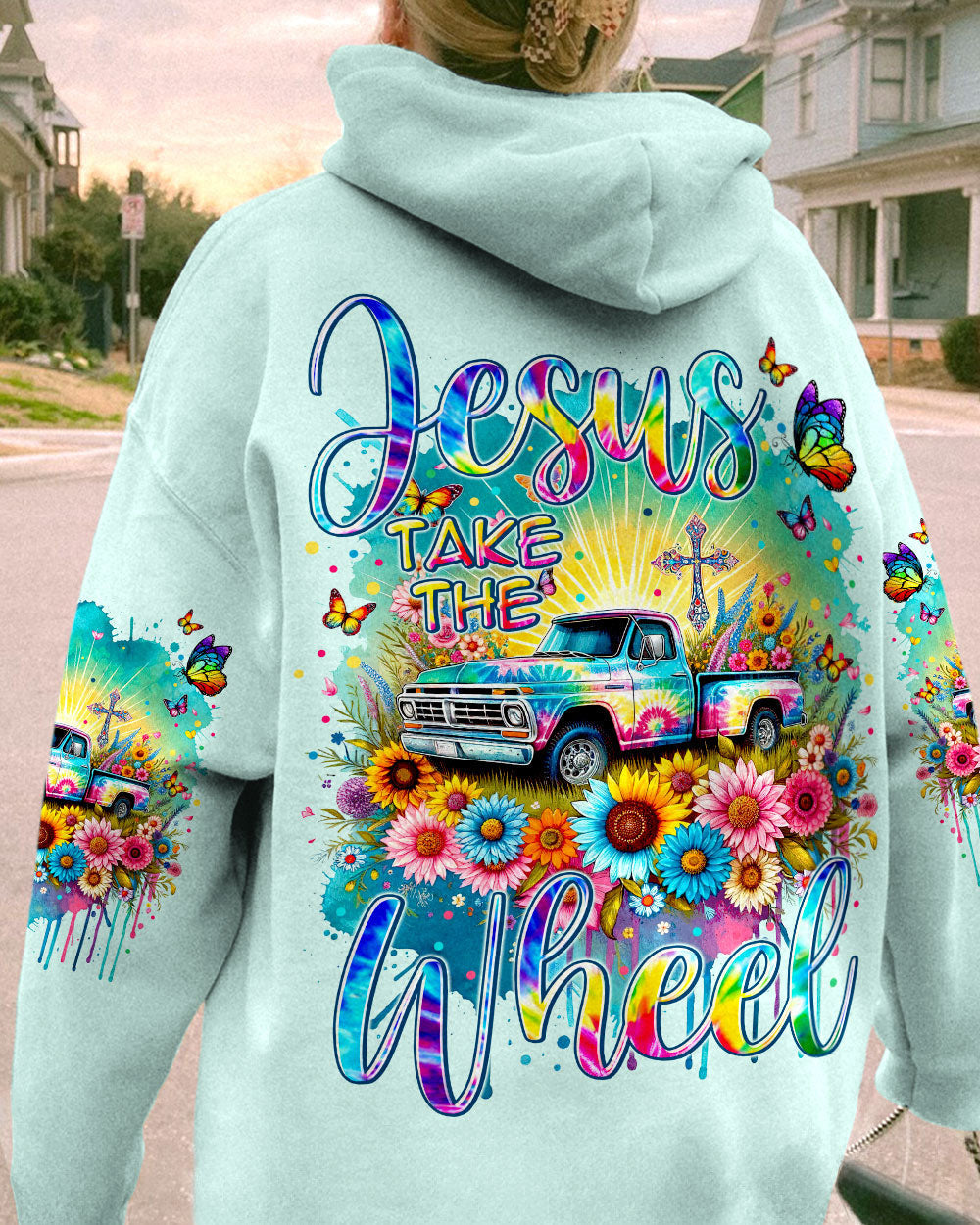 Jesus Take The Wheel Women's All Over Print Shirt - Tytm1411233, easychoo.com