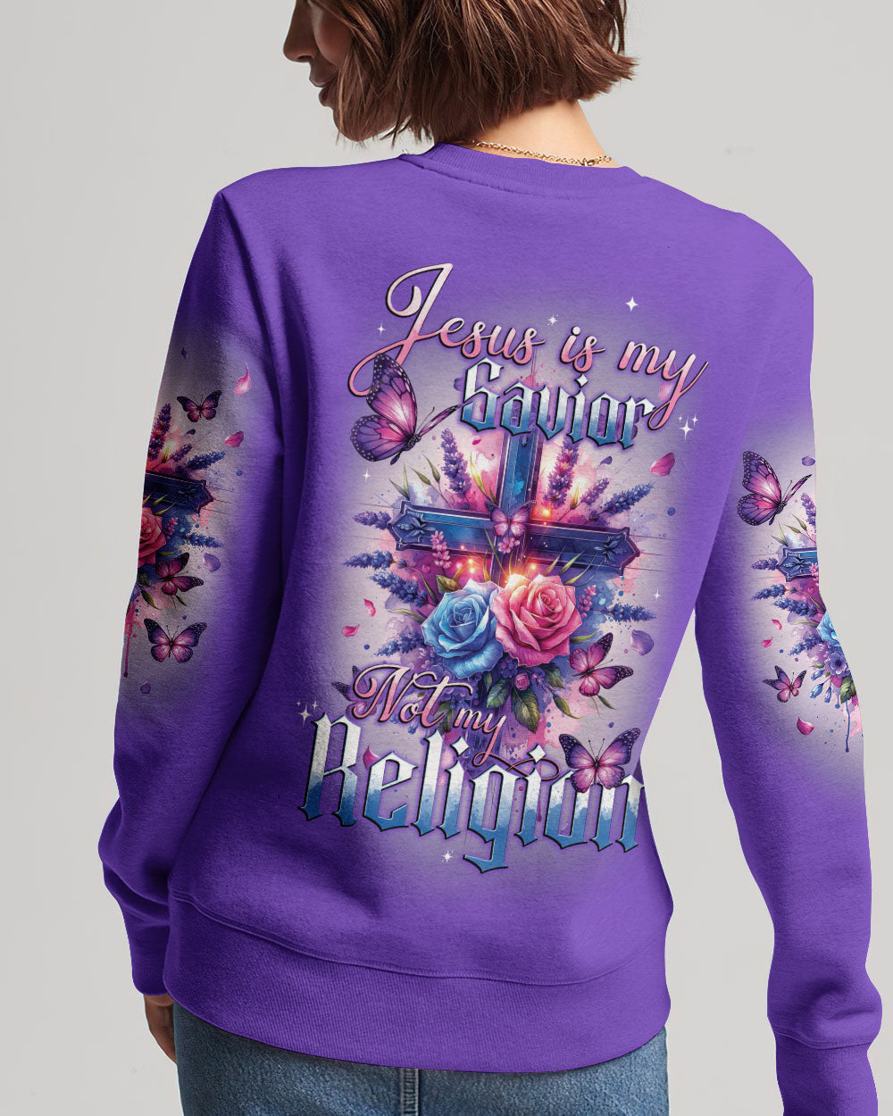 Jesus Is My Savior Women's All Over Print Shirt - Tytd1001242, easychoo.com