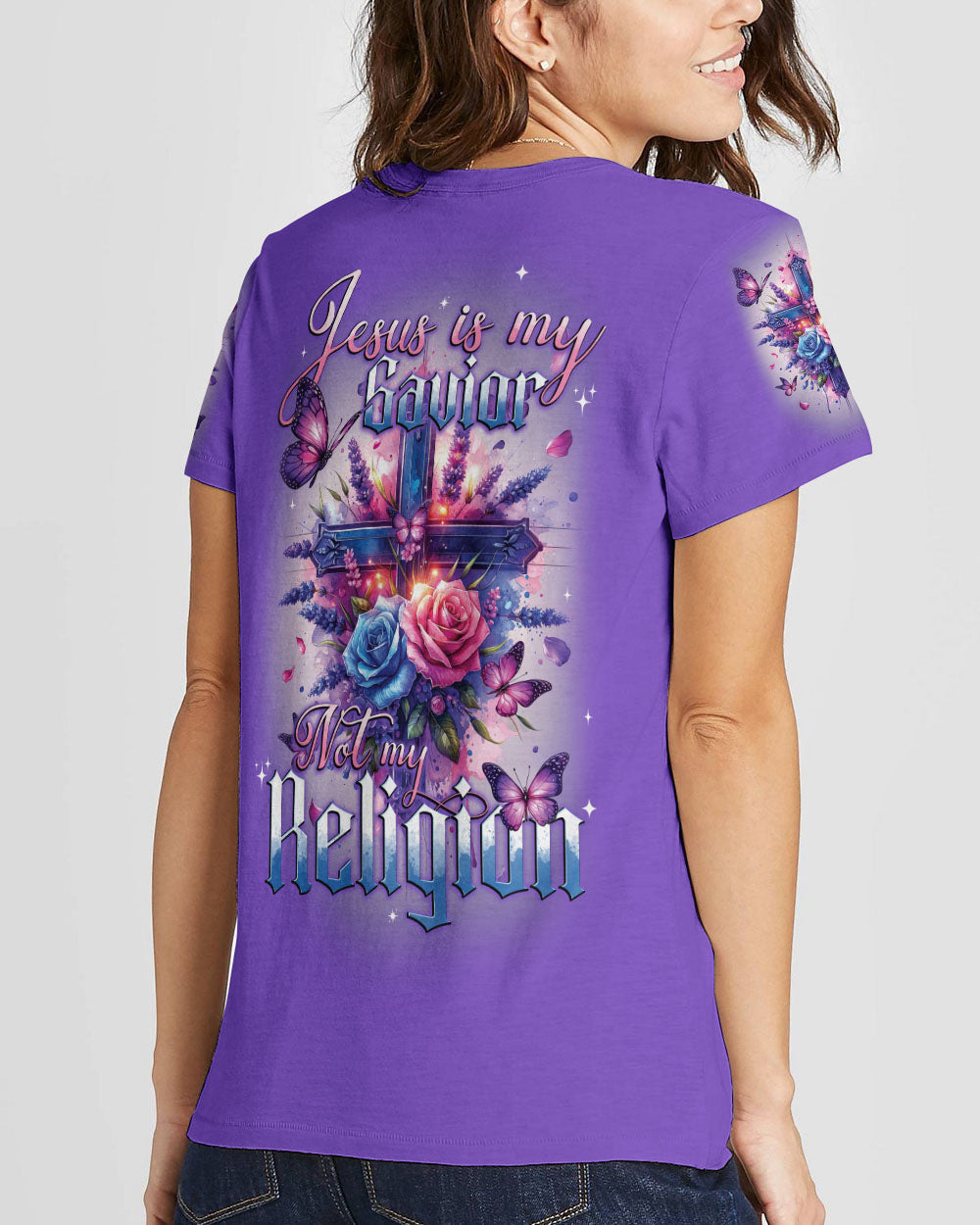 Jesus Is My Savior Women's All Over Print Shirt - Tytd1001242, easychoo.com