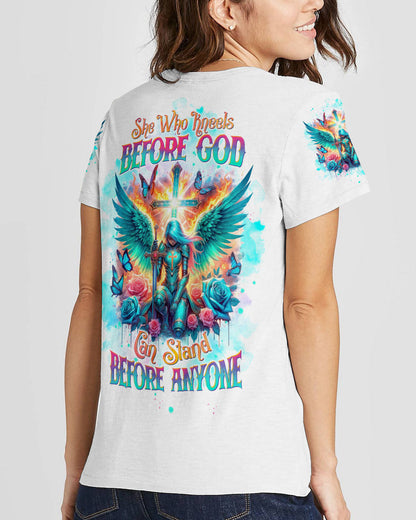 She Who Kneels Before God Warrior Women's All Over Print Shirt - Tltw0403244, easychoo.com