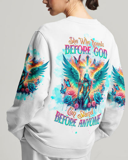 She Who Kneels Before God Warrior Women's All Over Print Shirt - Tltw0403244, easychoo.com