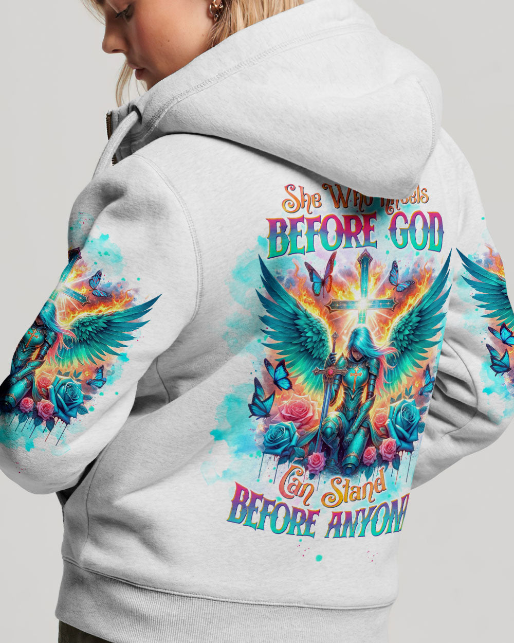 She Who Kneels Before God Warrior Women's All Over Print Shirt - Tltw0403244, easychoo.com