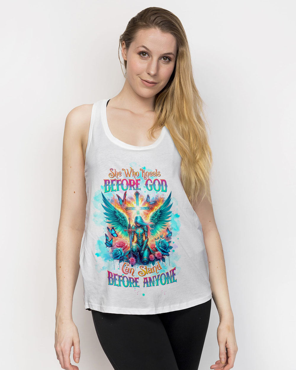 She Who Kneels Before God Warrior Women's All Over Print Shirt - Tltw0403244, easychoo.com