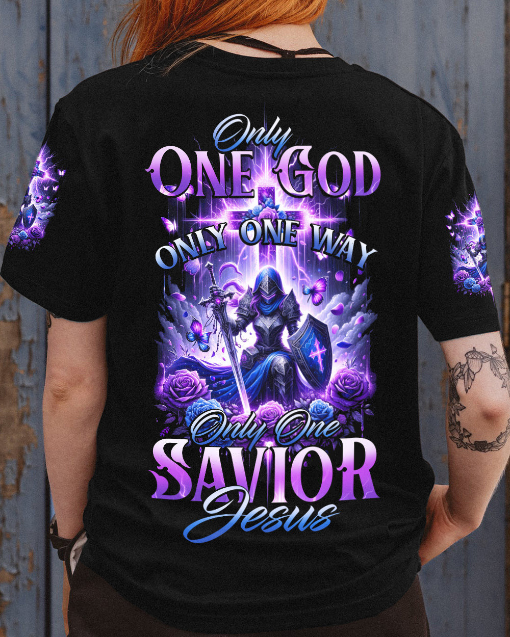 Only One God Women's All Over Print Shirt - Tytd1812234, easychoo.com