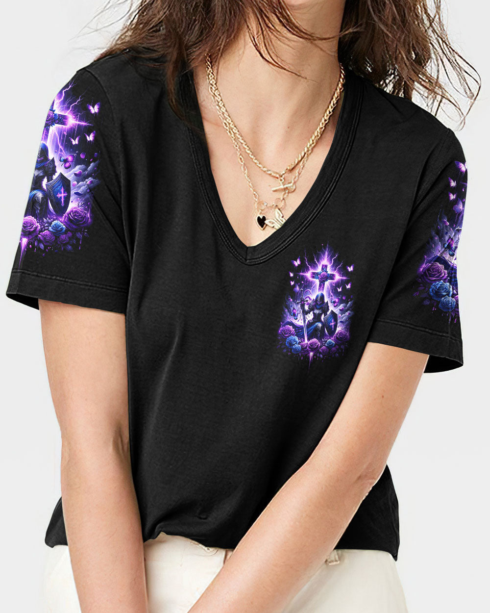 Only One God Women's All Over Print Shirt - Tytd1812234, easychoo.com